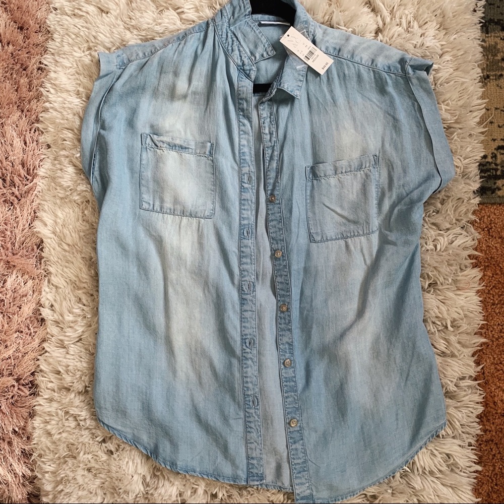 NWT New York & Company Denim Vest - Size: M